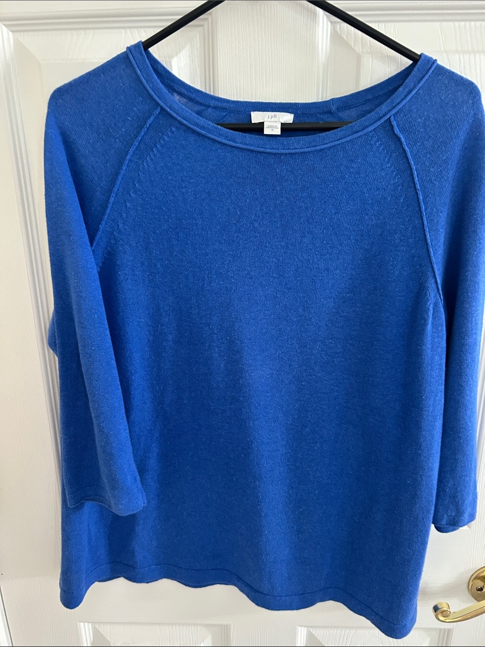 J. Jill Royal Blue Knit Pullover Sweater